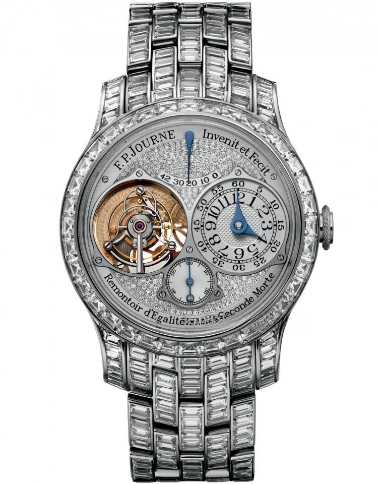 tourbillon souverain set with diamonds